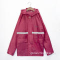 Long Waterproof Coat Ladies fashion rain coat jacket Manufactory